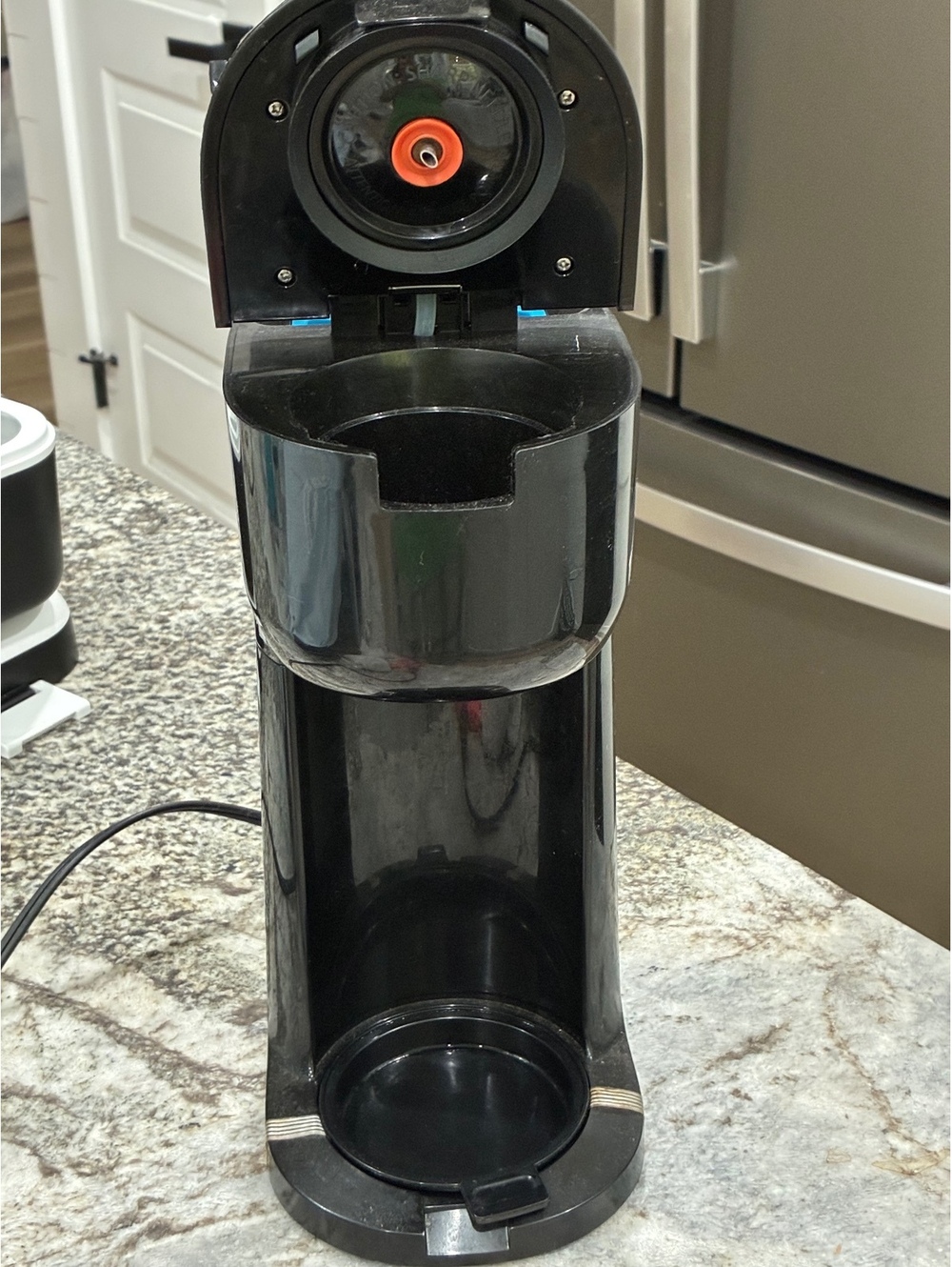 Sharp Coffee Maker with Capsule and Ground Coffee Options Black